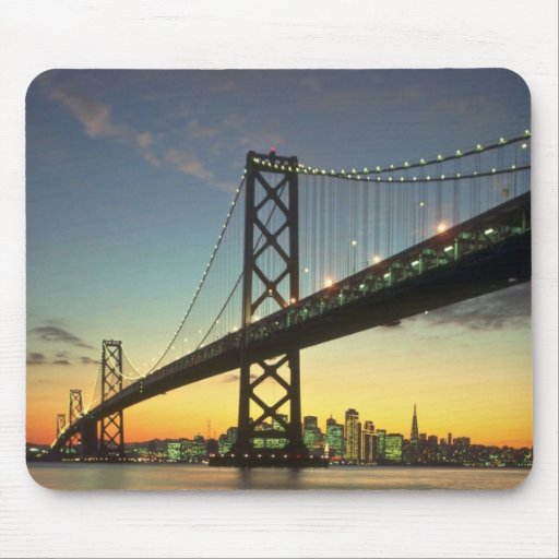 Beautiful Sunset: Bay Bridge, San Francisco, Calif Mouse Pad