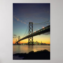 Beautiful Sunset: Bay Bridge, San Francisco, Calif Print
