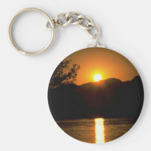 Beautiful Sunset: Colorado River, Arizona Keychain