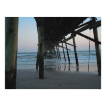 Beautiful "Under the Pier" Beach Scene Photographic Print