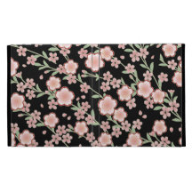 Beautiful Vintage Floral Cherry Blossoms Vector iPad Folio Cases