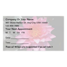 Beauty Appointment Cards Business Card
