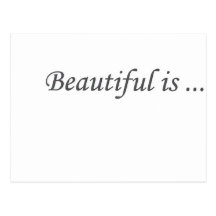 beauty is ... postcard