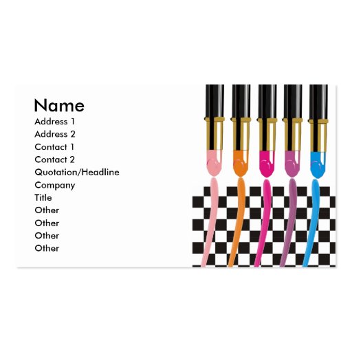 Beauty Salon, Cosmetics, or Makeup Artist Business Business Cards