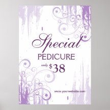 BEAUTY Salon Poster Spa Paint 'n Swirls