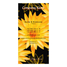 Beauty salon, spa, florist, gardener business card customized photo card