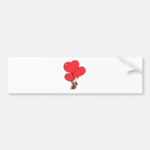 Beaver Valentine Bumper Sticker