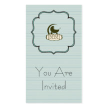 Bébé Custom Invitation Business Cards