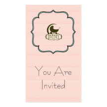 Bébé Custom Invitation Business Cards