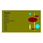 Bebop Retro Olive Business Card
