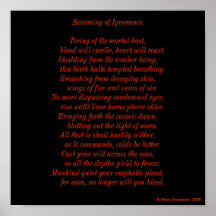 Becoming of Ignorance Posters