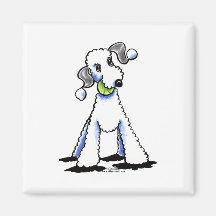 Bedlington Terrier Let's Play Magnets