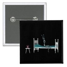 Bedtime X-Ray Skeleton Original Button