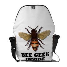 Bee Geek Inside (Bee) Messenger Bags