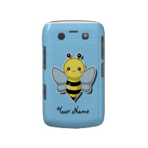 Bee Happy Blackberry Case Custom Blue Version