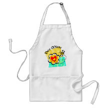 Bee Mine Bumblebee Heart Flower Apron