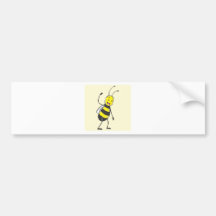 Bee Shirt | Custom Bee Waving Hand Come Bumper Stickers