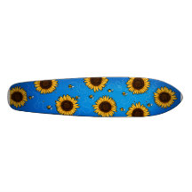 bee trail sunflower deck skate board deck