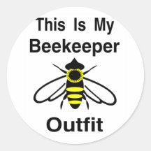 Beekeeper Outfit Sticker