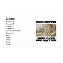 Beekeeping Mind Over Bee Matter (Beehives) Business Cards
