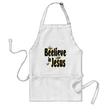 Beelieve in Jesus Black Aprons