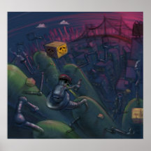 Beepo Takes a Pipe to Nowhere Print