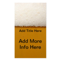 Beer Alcohol Business Card