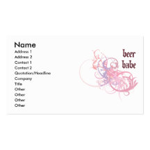 Beer Babe Business Card Template