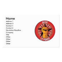 Beer Is Power Business Card Template