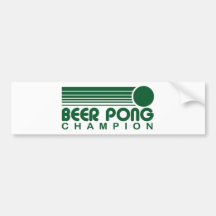 Beer Pong Bumper Stickers