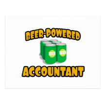 Beer-Powered Accountant Post Cards