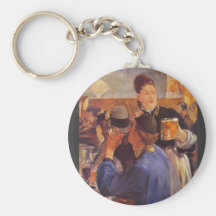 Beer Waitress by Edouard Manet Key Chain