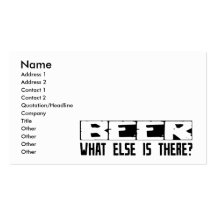 Beer What Else Is There? Business Card Template