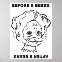 Before and After 6 Beers Print
