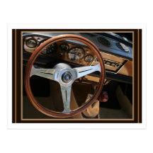 Behind the Wheel Postcard