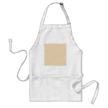 Beige and Tan Stripe Pattern. Apron