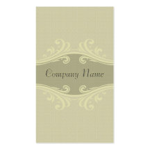 Beige Tone Natural Linen Texture & Swirls Business Cards