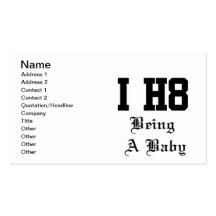 being a baby business card templates