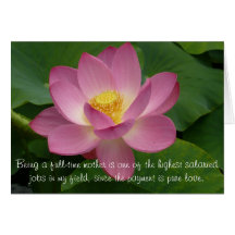 Being a full-time mother is one o... card