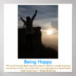 Being HAPPY motivational poster