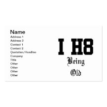 being old business cards