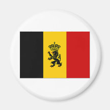 Belgium Government Ensign Flag Fridge Magnet