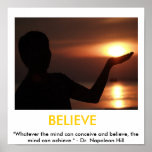 Believe, Faith, Possibilities Motivational Poster