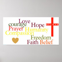 Believe in a Red Cross Poster