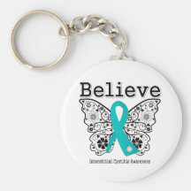 Believe Interstitial Cystitis Key Chain