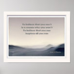 Believe that you can print
