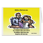 Believe you can greeting cards
