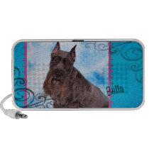 Bella the Miniature Schnauzer speakers