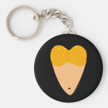 Bellydancing Torso Belly Dance Heart Keychain