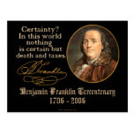 Ben Franklin - Certainty Postcard